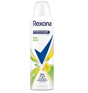 Desodorante Antitranspirante Aerosol Feminino Erva Doce Rexona 150ml
