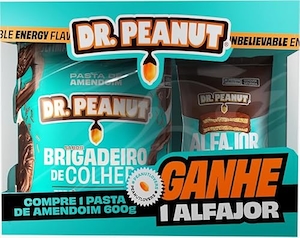 Alfajor Mais Pasta Brigadeiro De Colher  600g Dr Peanut