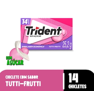 Chiclete Tutti Frutti Trident 25,2g