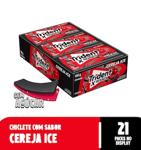 Chicle Trident Fresh Cereja Ice 21un X 8,5g