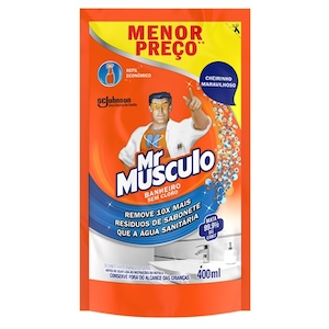 Desinfetante para Banheiro Sachê Mr Músculo 400ml