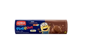 Biscoito Recheado Sabor Chocolate Plugado Adria 130g