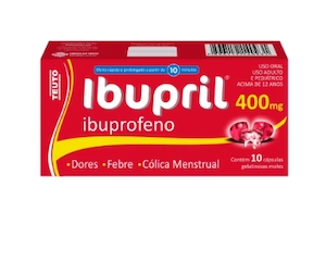 Ibuprofeno Ibupril 400mg 8 Cápsulas