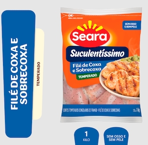 File Coxas e Sobrecoxas Temp Seara 1kg