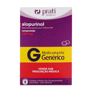 Alopurinol 300mg Prati-Donaduzzi Caixa com 30 Comprimidos