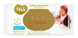 Toalhas Umedecidas Love e Care Mili 50un
