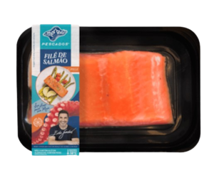 Filé de Salmão com Pele em Pedaços Mar e Rio 300g