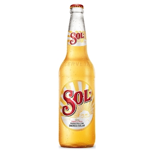 Cerveja Nacional Sol Pilsen Garrafa 600ml