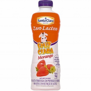 Bebida Lactea Santa Clara Triplo Zero Morango Gf