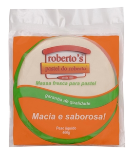 Massa Fresca para Pastel Roberto's Redonda Embalagem 400g