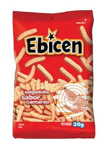 Salgadinho Ebicen Camarão Pacote 30g