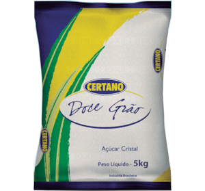 Açúcar Cristal Certano Doce Grão Embalagem 5kg