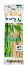 Espeto para Churraso de Bambu 25cm Petter Pan 50un