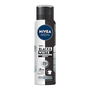 Desodorante Antitranspirante Aerossol Invisible Black & White Nivea Men 150ml