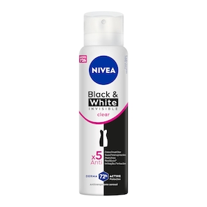 Desodorante Antitranspirante Aerossol Invisible Black & White Clear Nivea 150ml