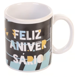 Caneca Reta Glassral Aniversario 2434
