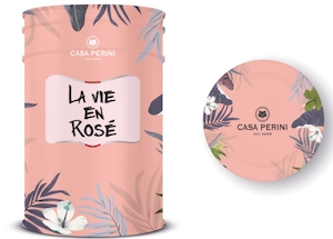 Balde Casa Perini com 7 Espumantes Brut Rose Cx 01x07x750ml