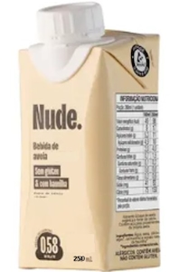 Bebida à base de aveia sabor baunilha orgânica Nude 250ml
