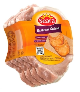 Bisteca Suína Seara Congelada 4 Fatias