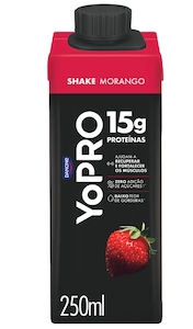 Yopro Bebida Láctea Uht Morango 15g de Proteínas 250ml