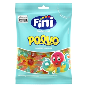 Bala de gelatina sabor oceanitos Fini 80g