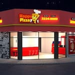 Logotipo Happy Pizza Araguari