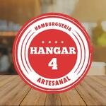 Logotipo Hangar 4 Hamburgueria Artesanal