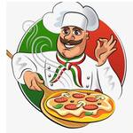 Logotipo Rafabely Pizzas e Hambúrguer