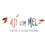 Logotipo Ají Com Mel-Cocina Peruana y Empanadas