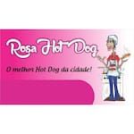 Logotipo Rosa Hot Dog e Doceria Gourmet