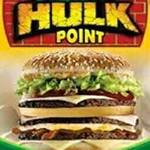 Logotipo Hulk Point hamburgueria e Pizzaria