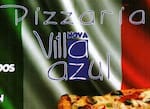 Logotipo Pizzaria Nova Villa Azul