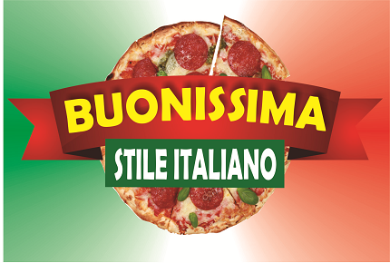Logotipo Buonissima Pizzas e Sanduiches