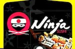Logotipo Ninja Sushi - Jatiúca (amélia Rosa)