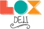 Logotipo Lox Deli Burger Shop