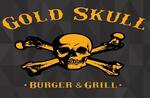 Logotipo Gold Skull Burger