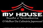 Logotipo My House Sushi e Temakeria