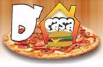 Logotipo D'casa Pizzaria e Lanchonete