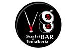 Logotipo V8 Sushi, Bar e Temakeria