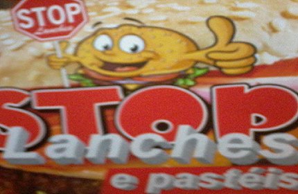 Logotipo Stop Lanches e Pastéis