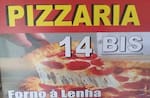 Logotipo Pizzaria 14 Bis - Forno Á Lenha
