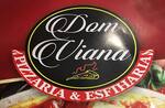 Logotipo Dom Viana - Pizzaria e Esfiharia