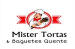Logotipo Mister Tortas e Baguetes Quente