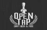 Logotipo Open Tap Craft Beer & Food