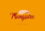 Logotipo Mangiare Pizza Forno À Lenha