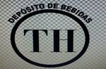 Logotipo Th Distribuidora de Bebidas e Porções