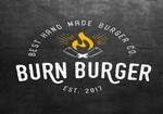 Logotipo Burn Burger Hamburgueria Gourmet