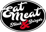 Logotipo Eat Meat Steak & Burguer