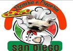 Logotipo Pizzaria e Creperia San Diego