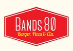 Logotipo Bands 80 Burger Pizza e Cia
